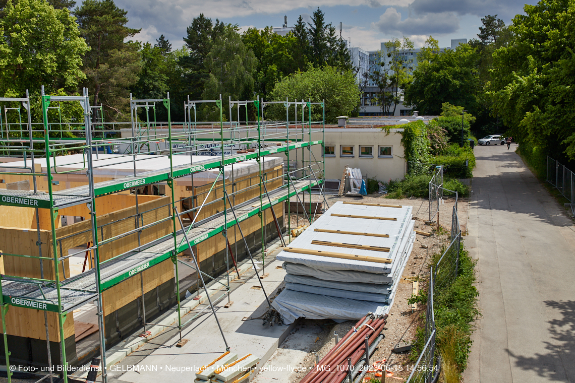 15.06.2023 - Neubau des Kindergartens und Hort für Kinder in der Quiddestraße in Neuperlach